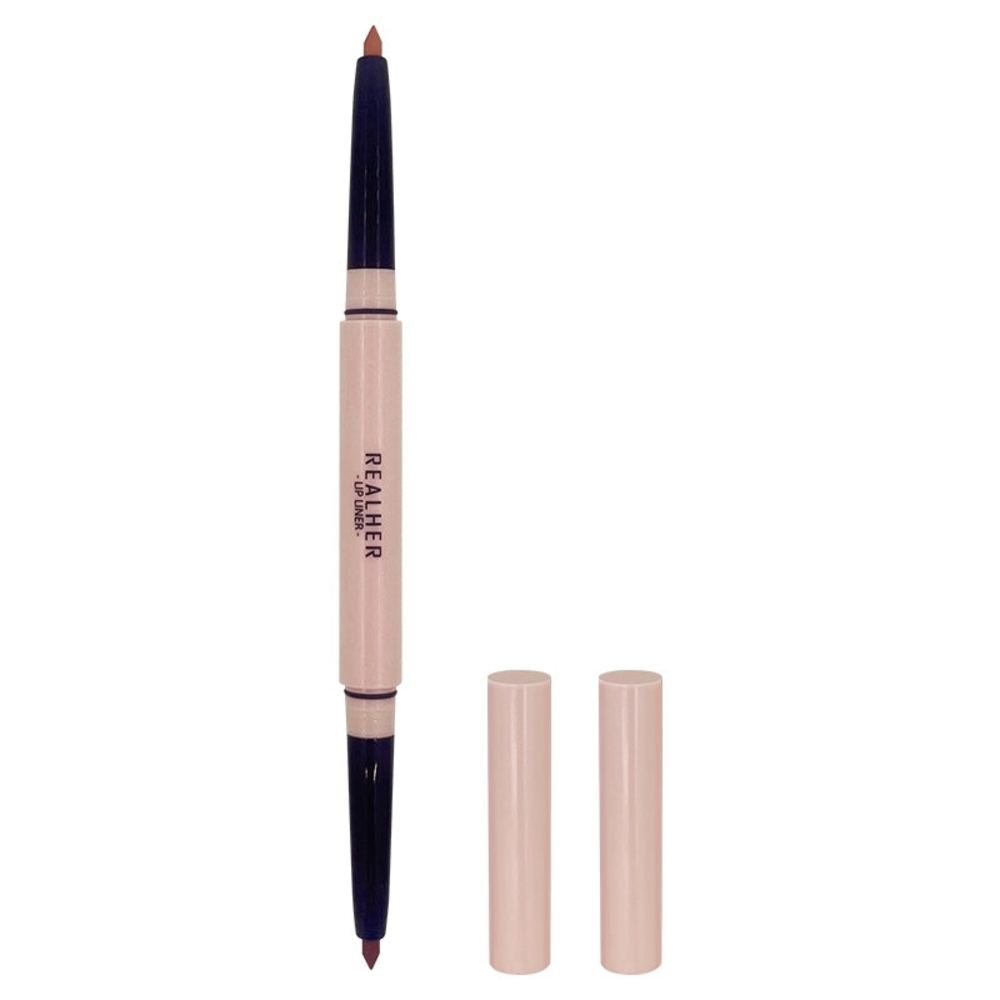 RealHer Dual-Ended Lip Liner - Deep Brown and Soft Brown
